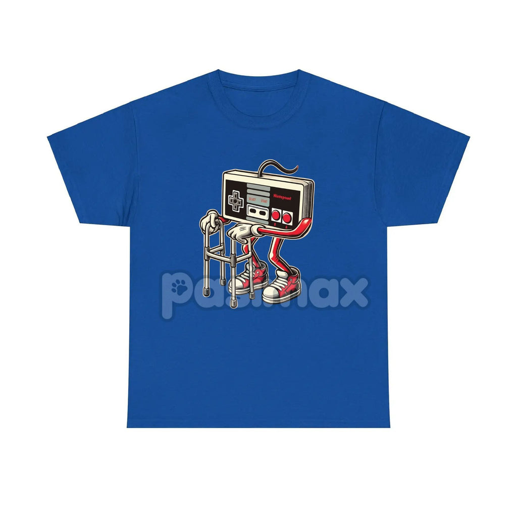 Retro Gaming Pattern T-Shirt - Fun Old Video Game Console Design, Nostalgic Gamer Tee