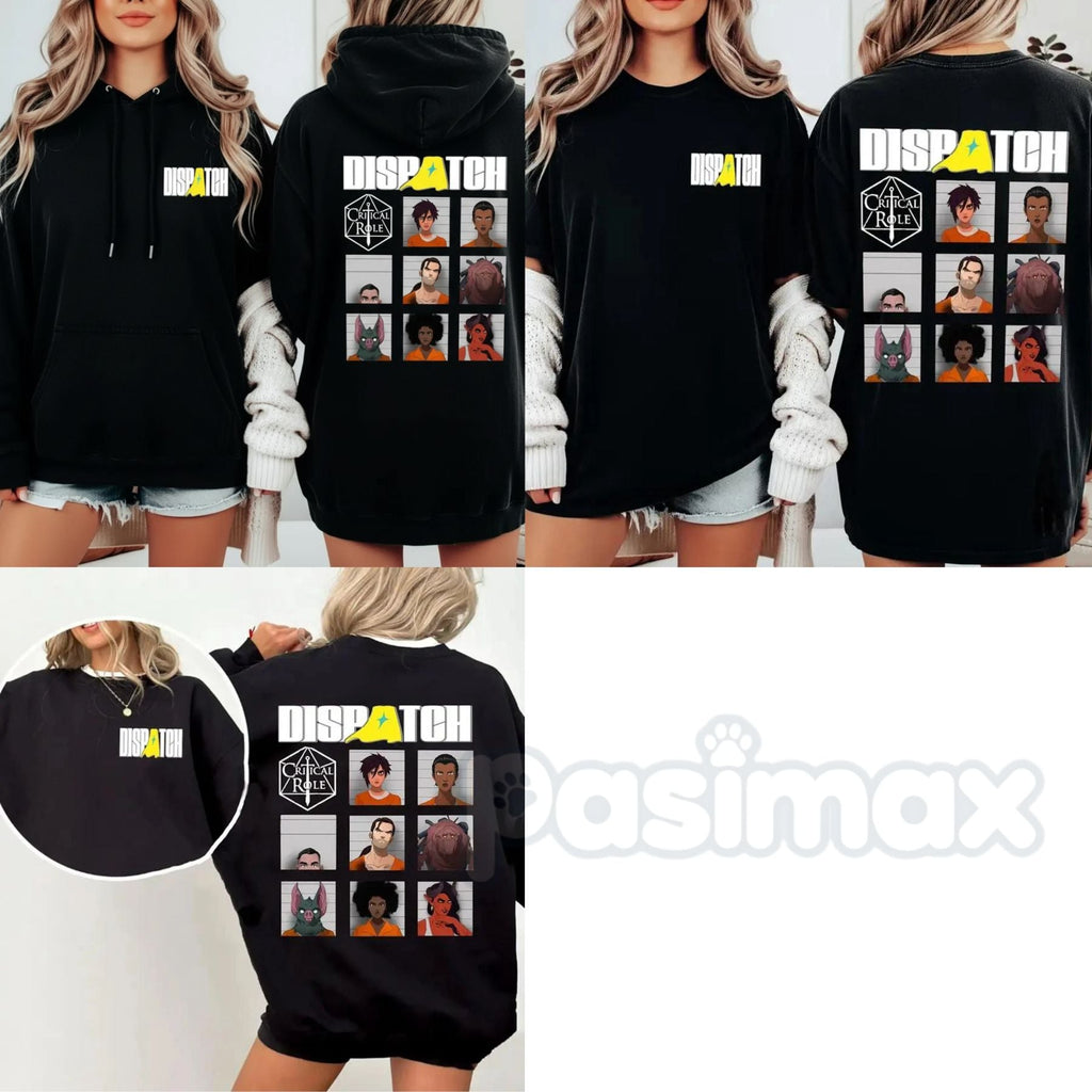 Official Dispatch Game Character Merch – Double-Sided Streetwear Tee, Retro Gaming Hoodie & Sweatshirt